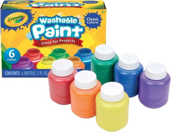 COLORE A TEMPERA LAVABILE SCATOLA 6 COLORI CRAYOLA