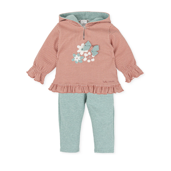 COMPLETO 2 PEZZI NARANJA OSCURO 12.M