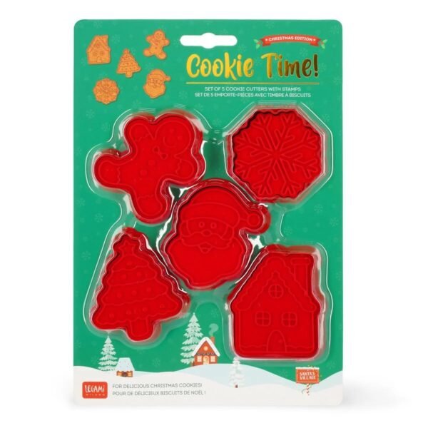 COOKIE TIME! - 5 FORMINE BISCOTTI CON TIMBRO - CHRISTMAS