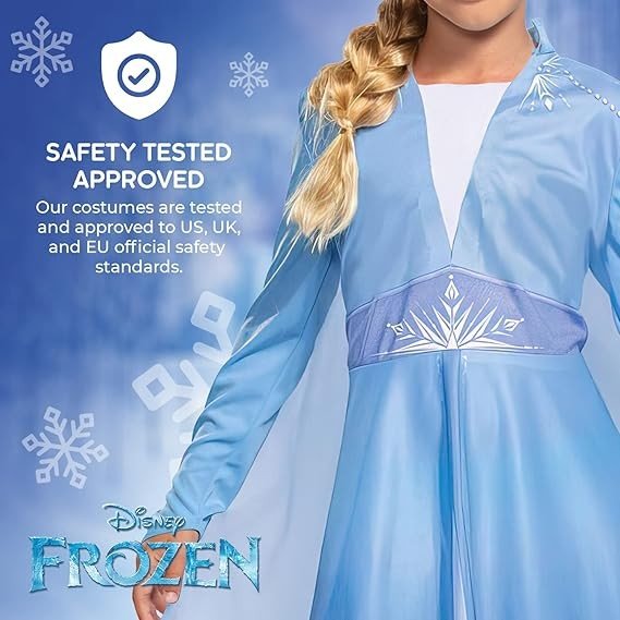 Costume elsa traveling basic plus (eu) 7/8 anni