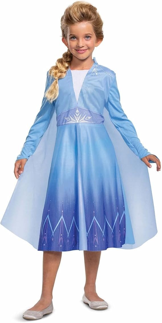 Costume elsa traveling basic plus (eu) 7/8 anni
