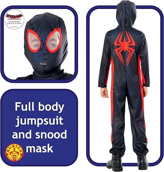 Costume miles morales spiderverse classi xxs