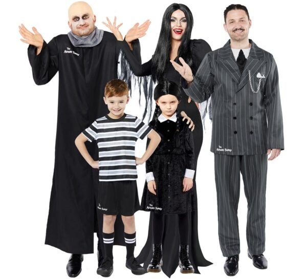 Costume pugsley - 4/6 anni maglietta, pantaloncini e calze