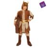 Costume Vichingo 5-6 anni Abito con mantello, cintura,
copristivali e casco