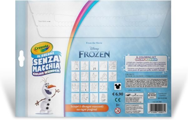 Crayola Color Wonder Coloring Set Disney Frozen con 18 Pagine da colorare e 4 Pennarelli