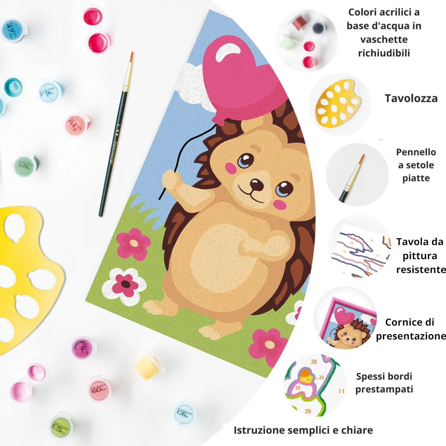 CreArt Happy Hedgehog D/F/I/EN/E/PT - immagine 3