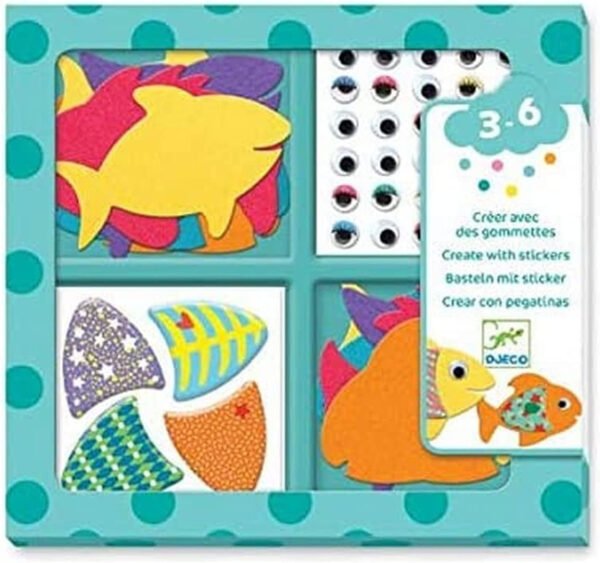 CREATE WITH STICKERS - I love fishes - FSC MIX (PACKAGING)