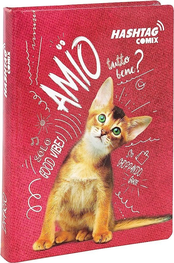 DIARIO 12M STD COMIX HASHTAG GATTO
