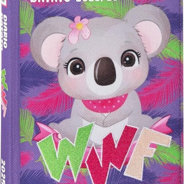 DIARIO 12MM STD COP TESSUTO KOALA WWF ILLUSTRATO