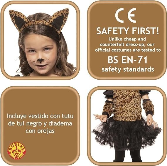 DISFRAZ LEOPARDO TUTU INF