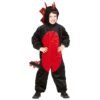 DRAGO NERO IN PELUCHE (costume con cappuccio)