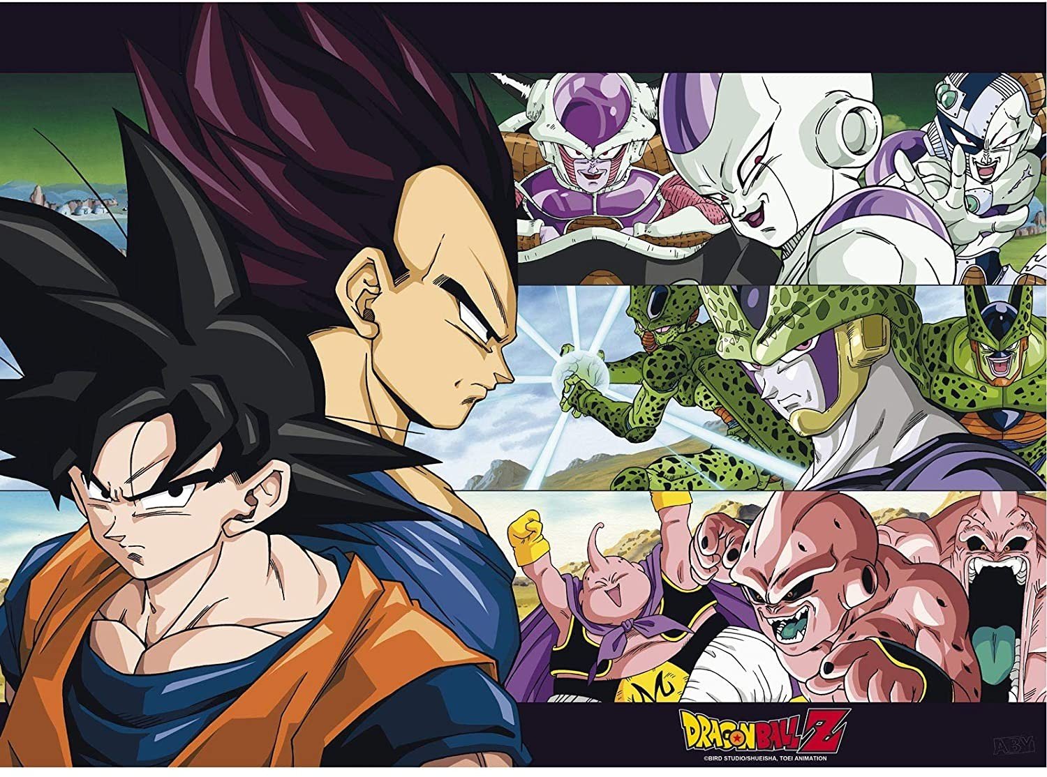DRAGON BALL - Set 2 Chibi Posters - Saiyans (52x38) - immagine 3