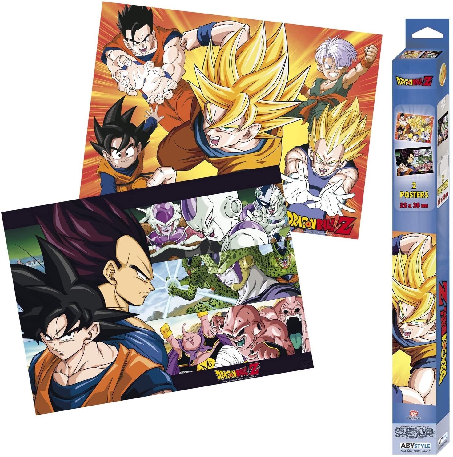 DRAGON BALL - Set 2 Chibi Posters - Saiyans (52x38) - immagine 4
