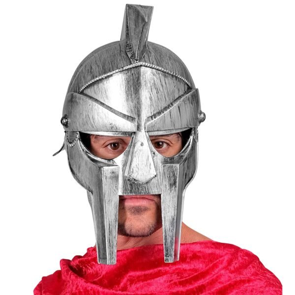 ELMO GLADIATORE CON VISIERA in plastica dura - misura adulto