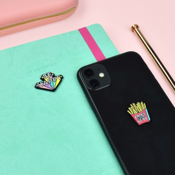 ENAMEL STICKERS - BE HAPPY DESIGN 2
