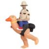 ESPLORATORE SU STRUZZO (costume gonfiabile con ventola)