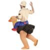ESPLORATORE SU STRUZZO (costume gonfiabile con ventola)