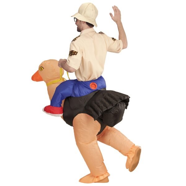 ESPLORATORE SU STRUZZO (costume gonfiabile con ventola)