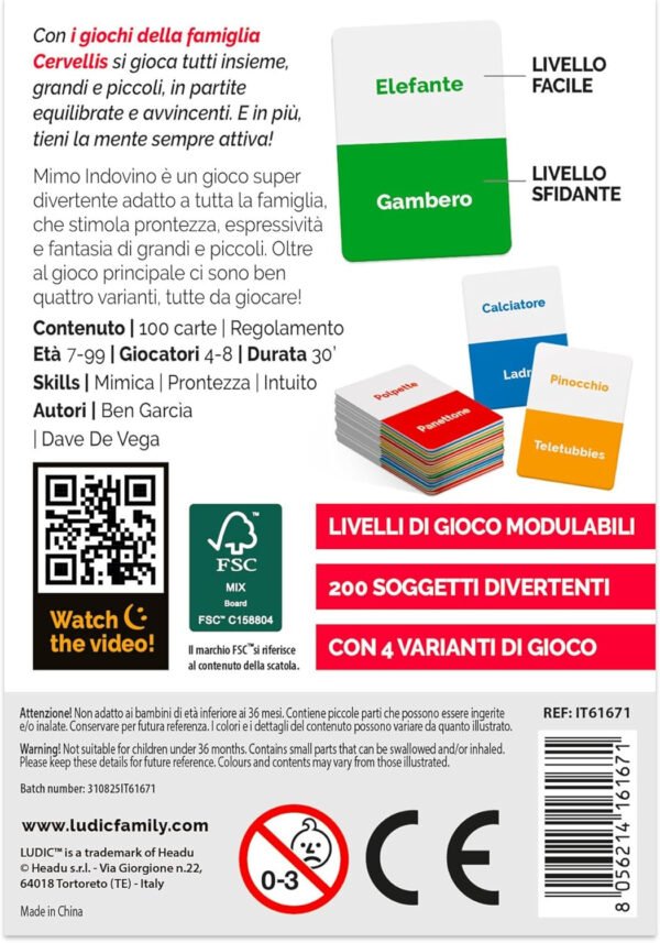 Famiglia Cervellis Cards Mimo Indovino