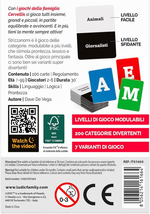 Famiglia Cervellis Cards Strizzanomi