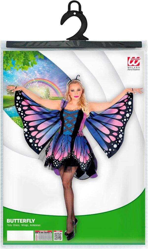 "FARFALLA" (vestito con tutu, ali, antenne)
