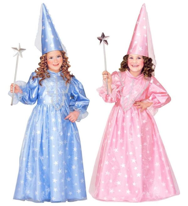 "FATINA MAGICA" ass. rosa e azzurro (vestito, cappello con velo) 4/5 ANNI
