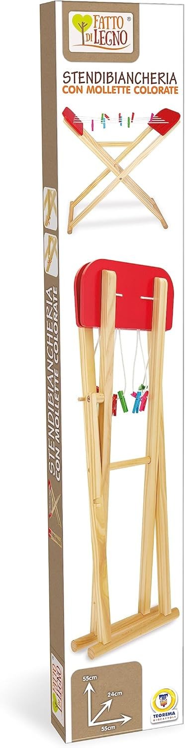 FATTO DI LEGNO - STENDIBIANCHERIA C/ACCES H. 55CM