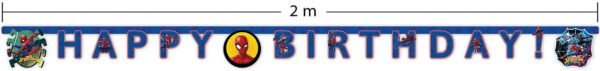Festone HBday 240x15cm SpidermanTeamUp