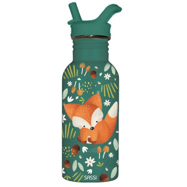 FOX - STAINLESS STEEL BOTTLE - 500 ML .
