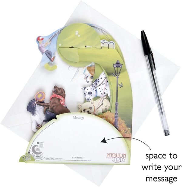 GIFT CARD Runaway Puppies SANTORO