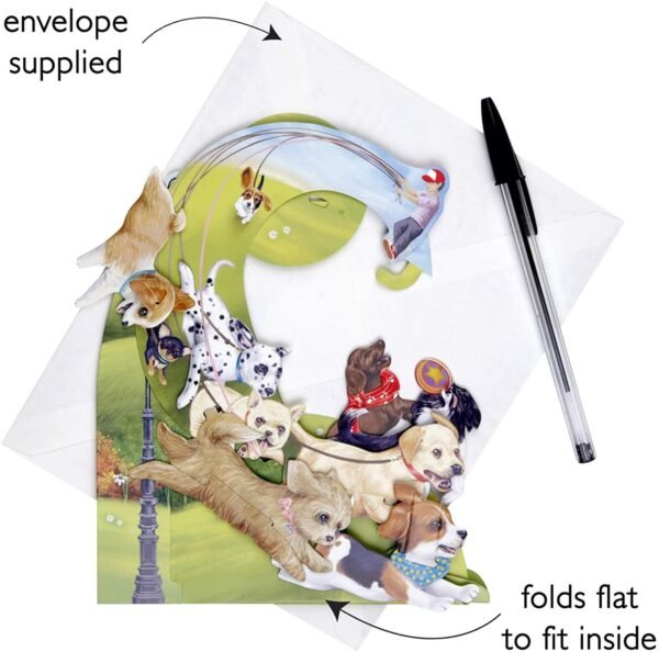 GIFT CARD Runaway Puppies SANTORO