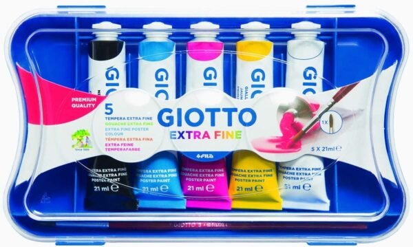 Giotto Tempera Extra in tubetto 21 ml 5 PZ