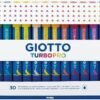 Giotto Turbo Pro Pennarelli Doppia Punta Punta Fine e Maxi 30 Colori F427900