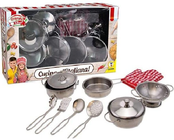 GRANDE CHEF - SET PENTOLINE IN METALLO CON PRESINA