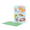 GREETING CARD - POOL DOGS