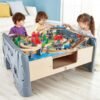 HAPE Pista in legno con tavolo