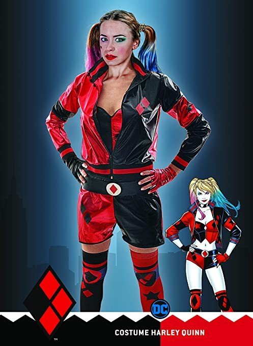 Harley quinn dc costume adulto tg m