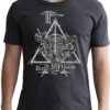 HARRY POTTER - Tshirt "Deathly Hallows" man SS dark grey - new fit -
