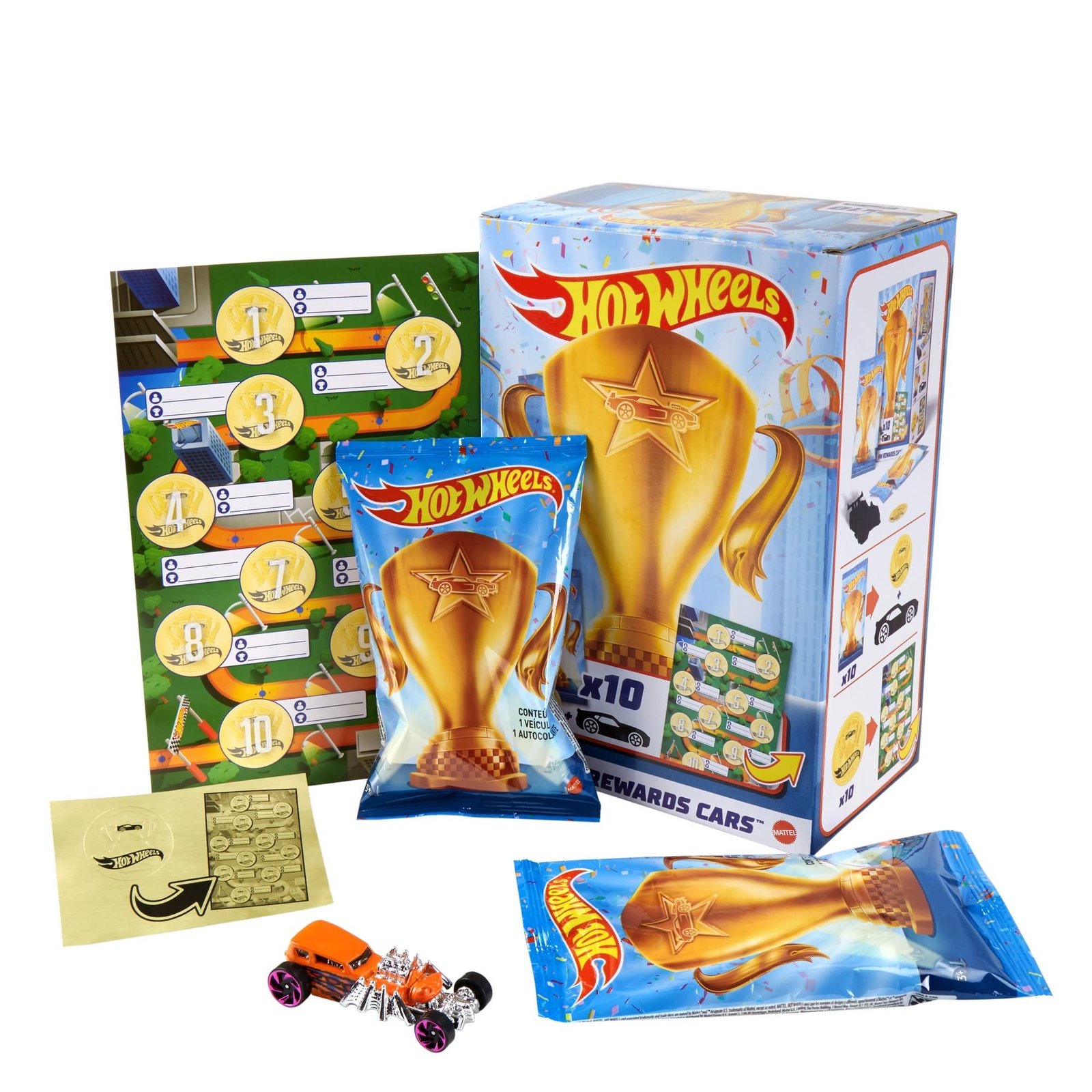 HOT WHEELS 10 VEICOLI PREMIO GWN97 - immagine 2