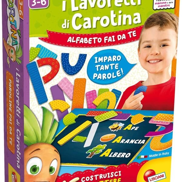 I LAVORETTI DI CAROTINA ALFABETO FAI DA TE