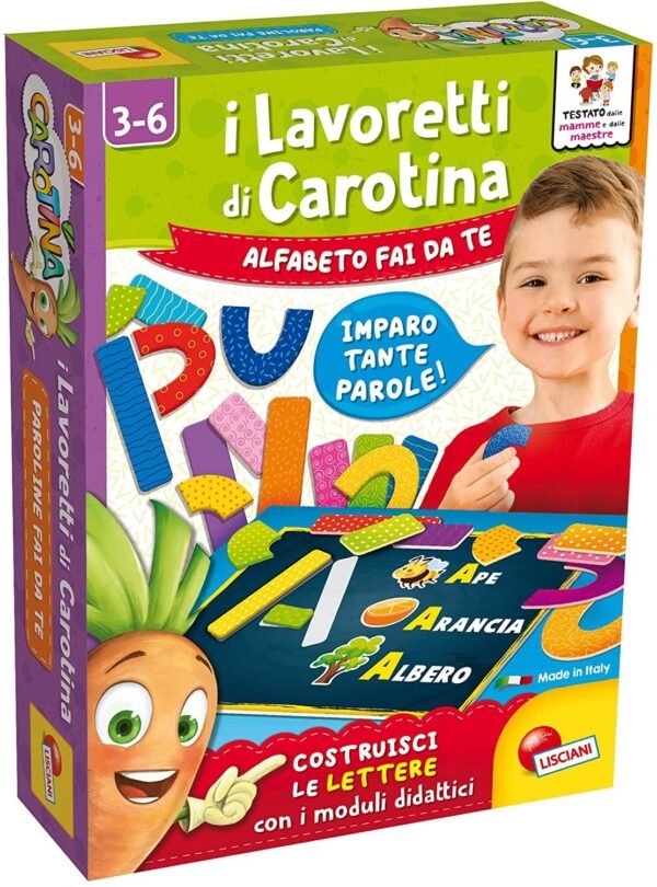 I LAVORETTI DI CAROTINA ALFABETO FAI DA TE