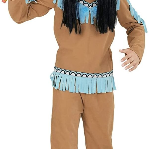 INDIANO (casacca, pantaloni, fascia per testa) 5/7 ANNI