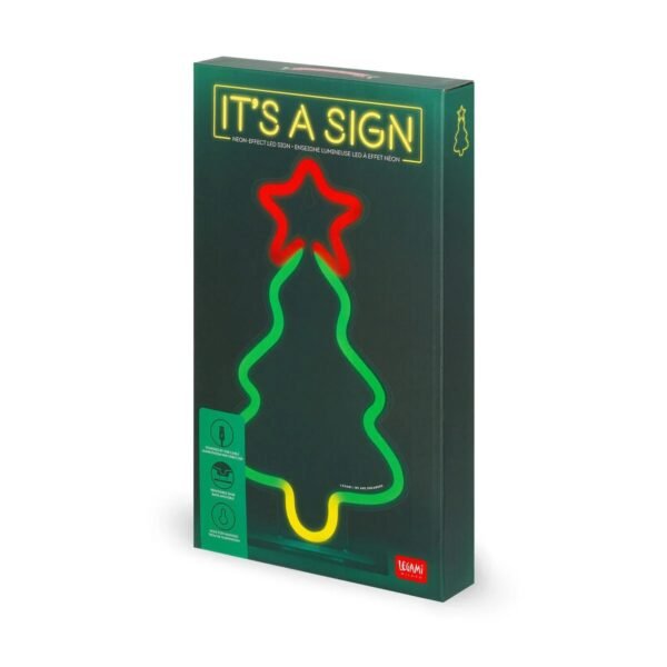 IT'S A SIGN - INSEGNA LUMINOSA EFFETTO NEON - XMAS TREE