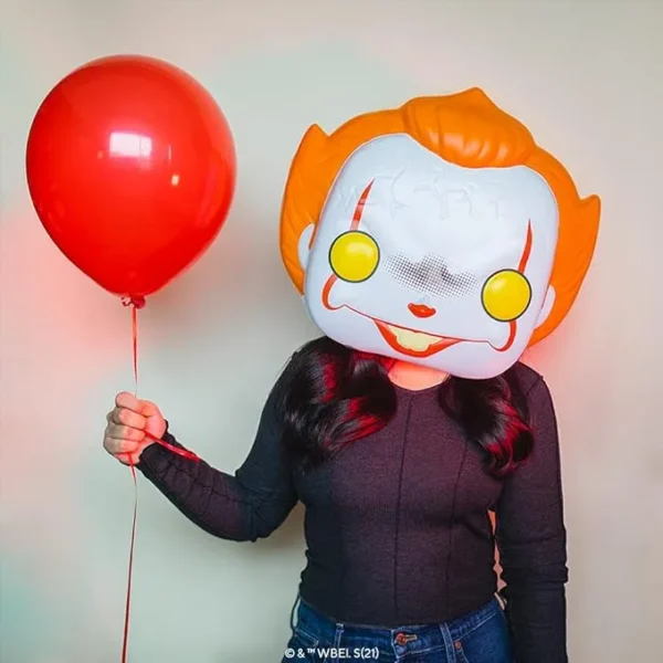 JAKKS PACIFIC IT - MASCHERA PENNYWISE FUNKO (UNISIZE 8+ ) (Abbigliamento)