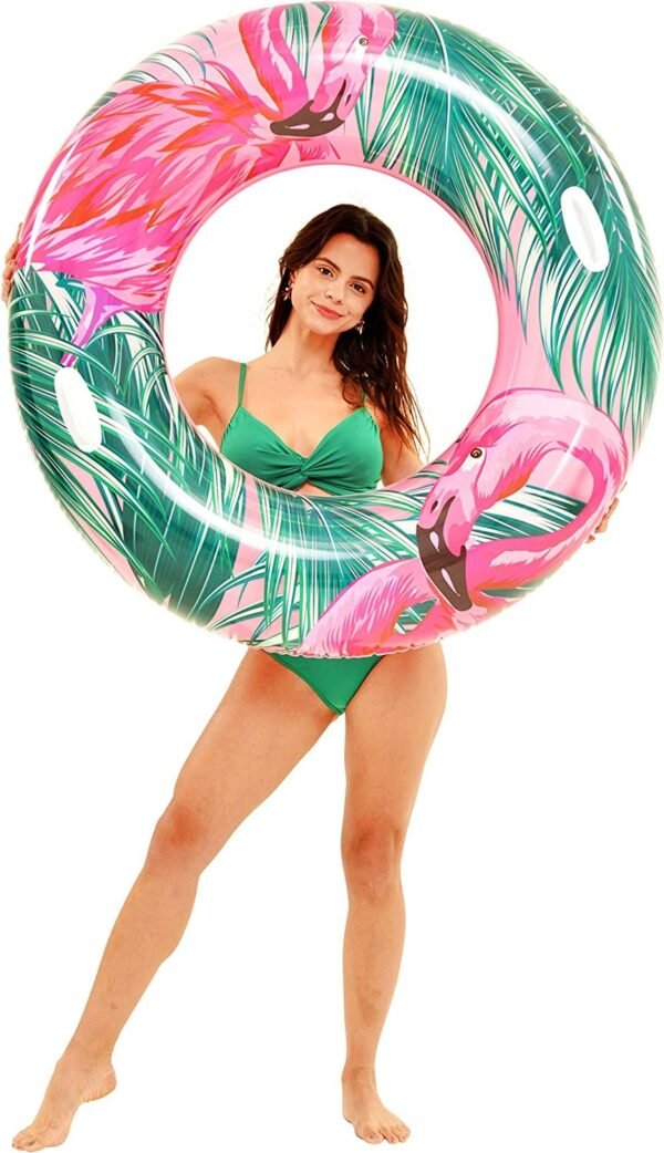 Jilong 37598 - Salvagente Animali Tropicali con Maniglie D. 115 cm