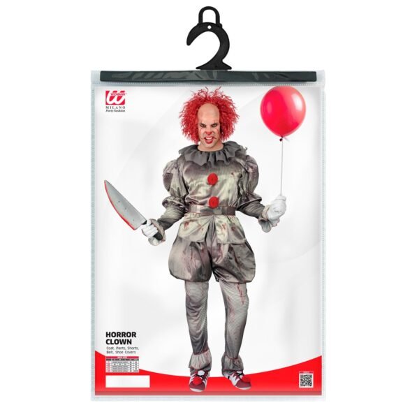 KILLER CLOWN (camicia, pantaloni, pantaloncino, cintura, copriscarpe..