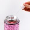 LAMPADA CON BASE GRIGIO SCURO, LIQUIDO GLITTER