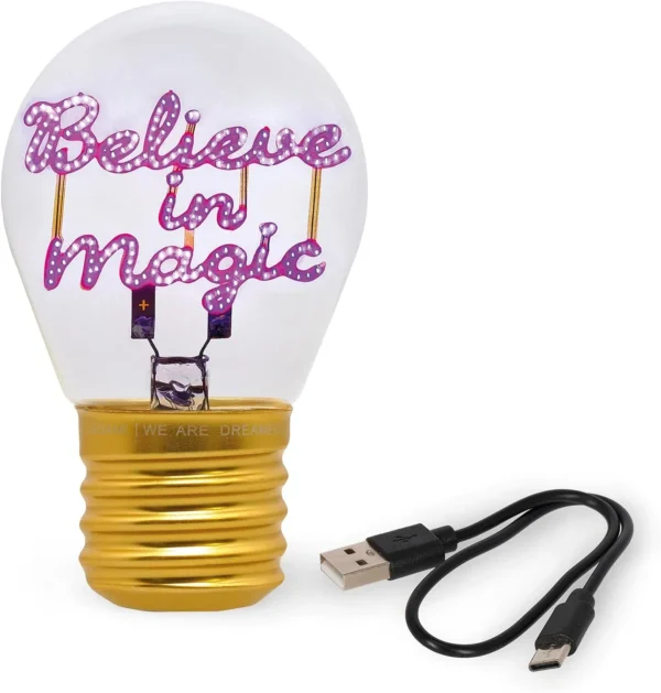 Lampada da Tavolo a Forma di L - BULB FICTION - BELIEVE IN MAGIC