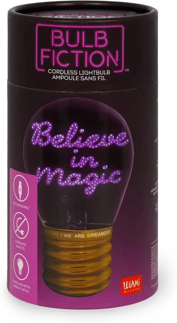 Lampada da Tavolo a Forma di L - BULB FICTION - BELIEVE IN MAGIC