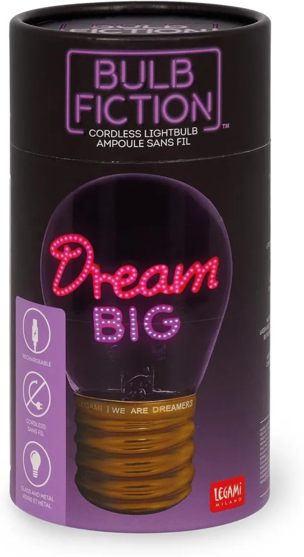 Lampada da Tavolo a Forma di L - BULB FICTION - DREAM BIG